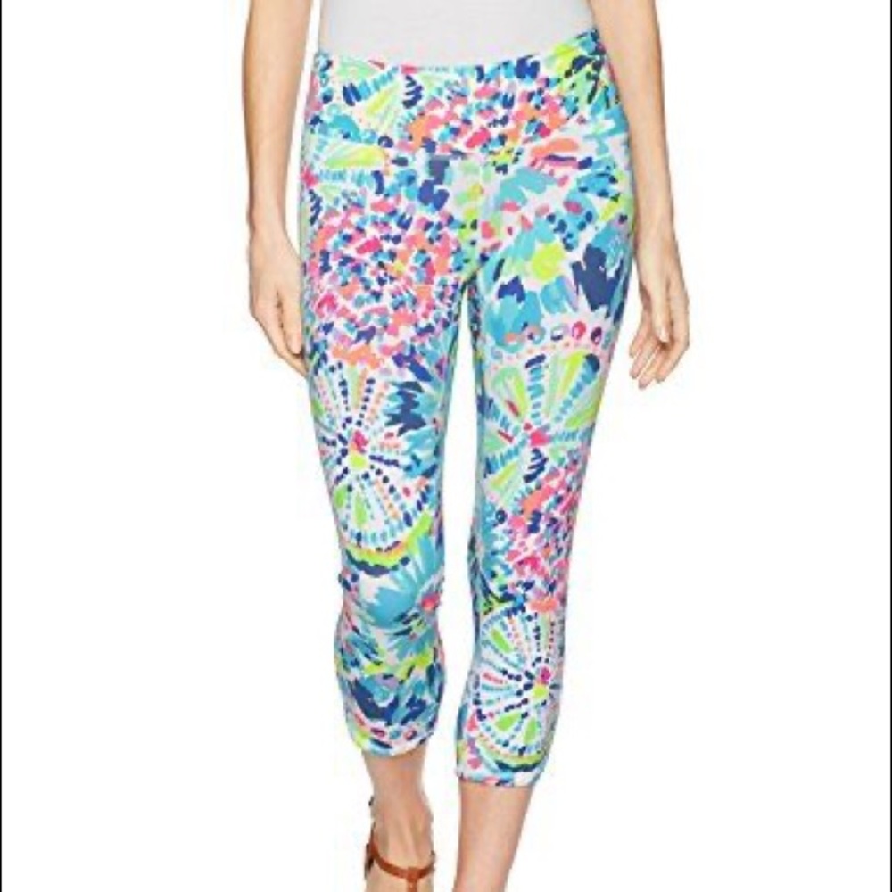 Lilly Pulitzer Cropped Leggings in Multi Dive In